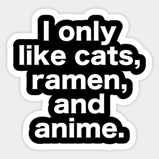 Cat Ramen Anime Sticker